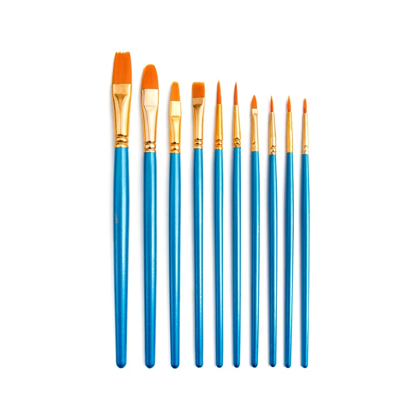 20 Pieces Hot Selling Artists Brush Paint Pearlescent Oil Paintbrush Gouache Watercolor Set