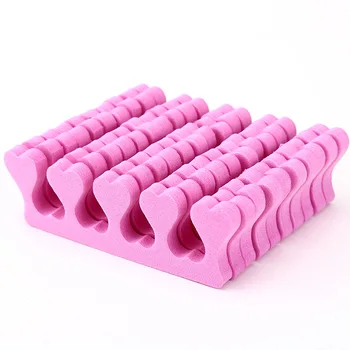 factory price wholesales Pedicure Toe Separators Soft Foam Bulk Nail Salon Pedi Dividers EVA nail Separator/Finger Separator