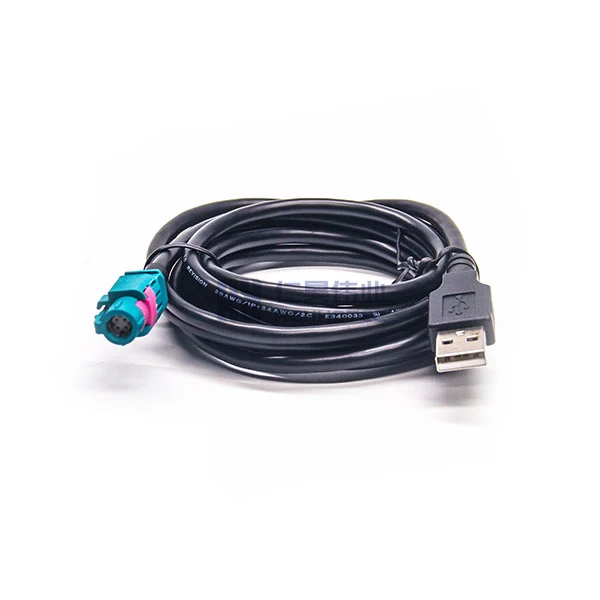  keisnoaja Fakra HSD Connector LVDS Cable Extension 1M with 6Pin  H Code Female to Female : Electronics