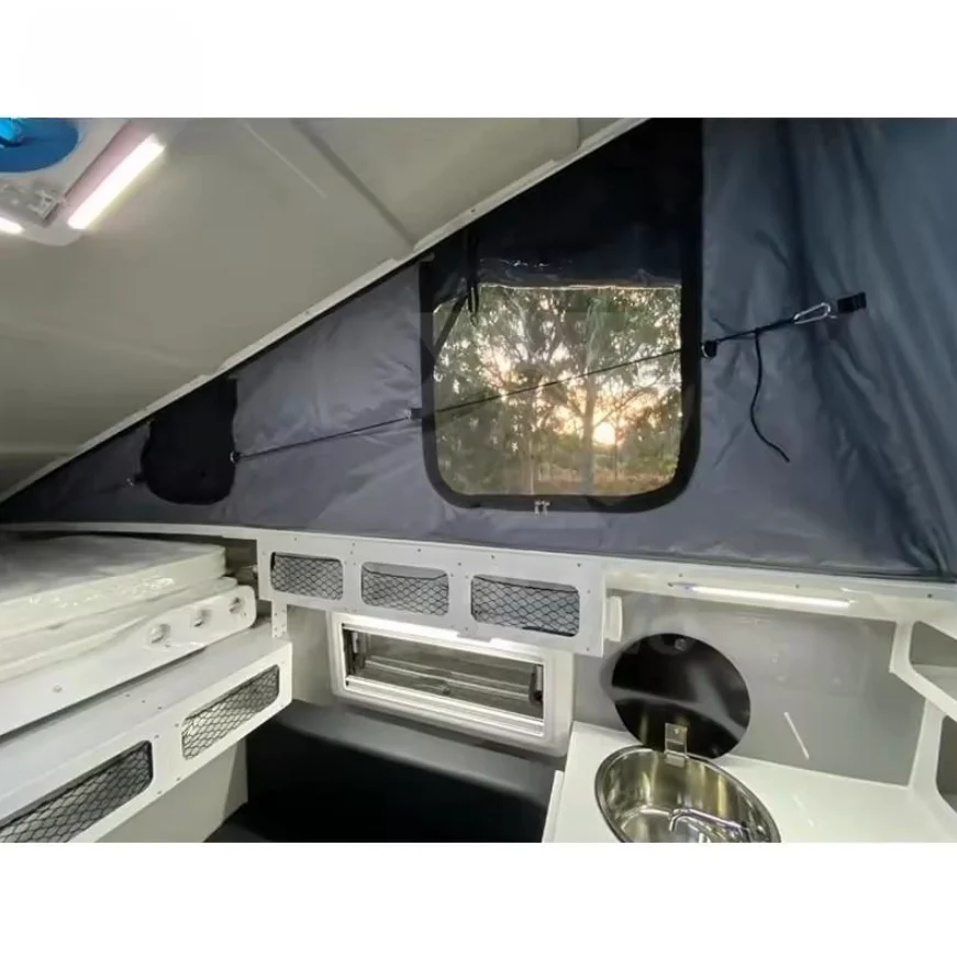 Customizable New Slide in Design Pickup Truck Camper Made of Durable Aluminum Travel Trailer