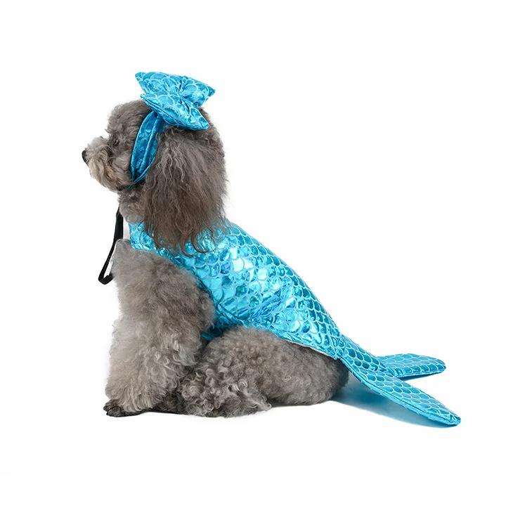 Funny Dog Clothes Pet Cosplay Costume Halloween Mermaid Wholesale Dog
