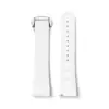 white + silver buckle