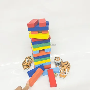 Hoye Crafts Funny Wooden Stacking Board Games Kids Building Blocks Sets Children Educational Learning Toy