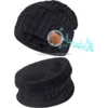 Gorro de invierno con altavoz manos libres y micrófono