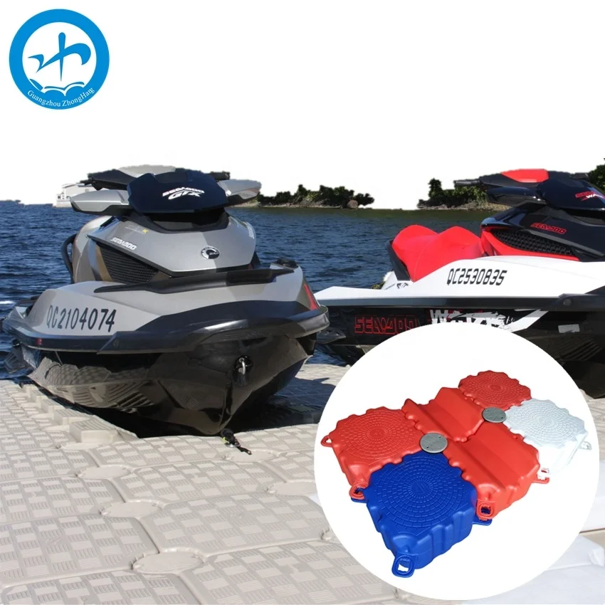 Marina Pile Guide Manufactured Floating Modular Jet Ski Dock Used HDPE  Boat Lift Pontoon