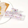 8.5 cm square-floral butterfly-purple
