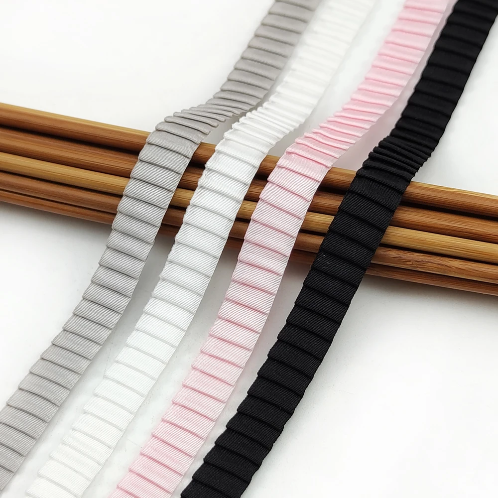 Deepeel EB149 13 мм аксессуары для шитья одежды своими руками цветные гофрированные плиссированные эластичные кружевные ленты