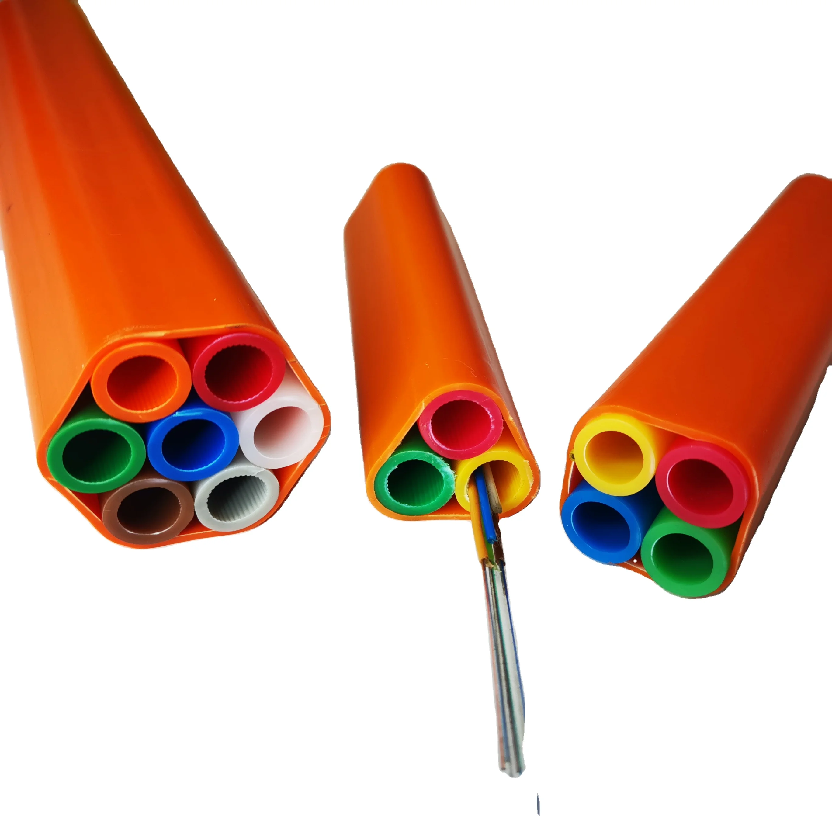 Qitian 7way 12/10 มม. HDPE Tube Bundle แรงเสียดทานต่ำฝังรวมกลุ่ม hdpe microduct โดยตรง