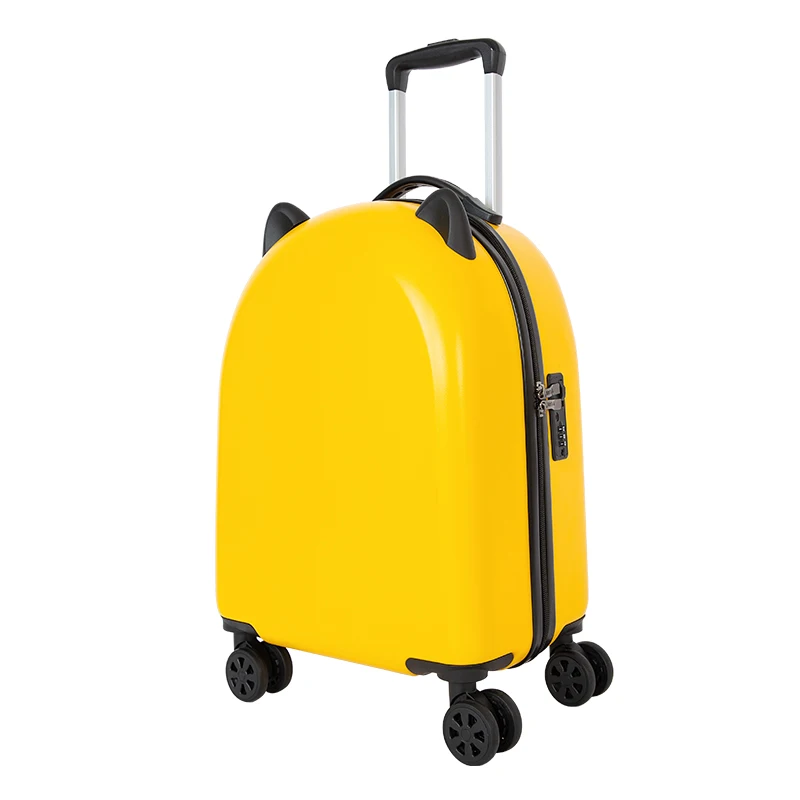 Beautiful Yellow Cabin Luggage High Quality Factory ABS Printed