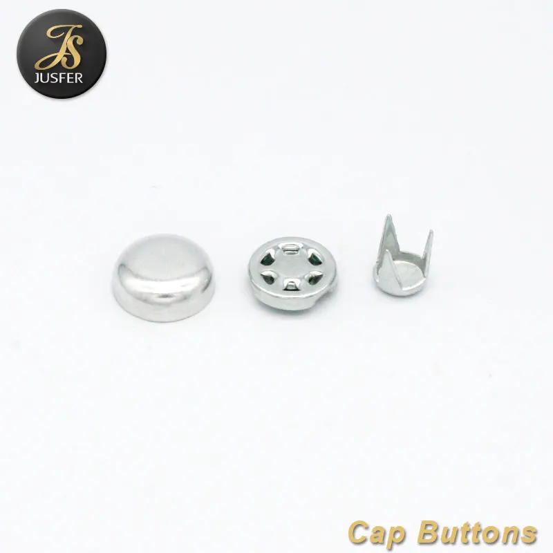 Aluminum Dome Ball Fabric Covered Button Baseball Cap Top Button With