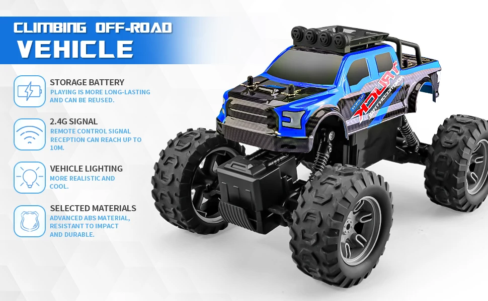 JJRC Q178 1/16 RC Car 2.4G RC Toy Offroad Drift Racing Car 1/16 High Speed Off-Road Vehicle All-Terrain Mountain Bike