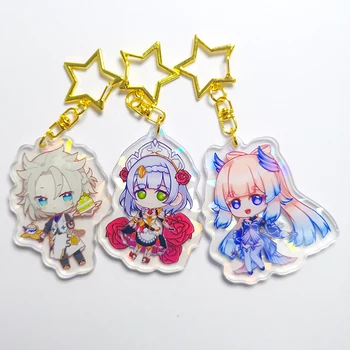 Holographic Epoxy Acrylic Keychain Promotional High Quality Gifts Anime Printing