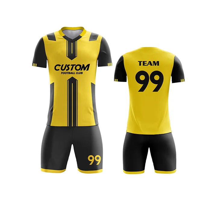 Wholesale Design A Football Team Kit Cheap Soccer Uniforms Set For Team  maillot de foot Sublimation Soccer Wear Printing Football Jersey From  m.