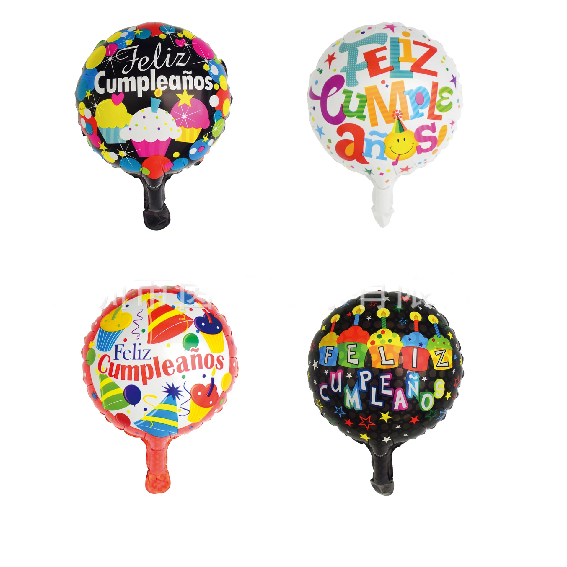 10 дюймов круглой формы алюминиевый воздушный шарик из фольги в форме украшения для вечеринок по случаю Дня рождения с днем рождения воздушные шары