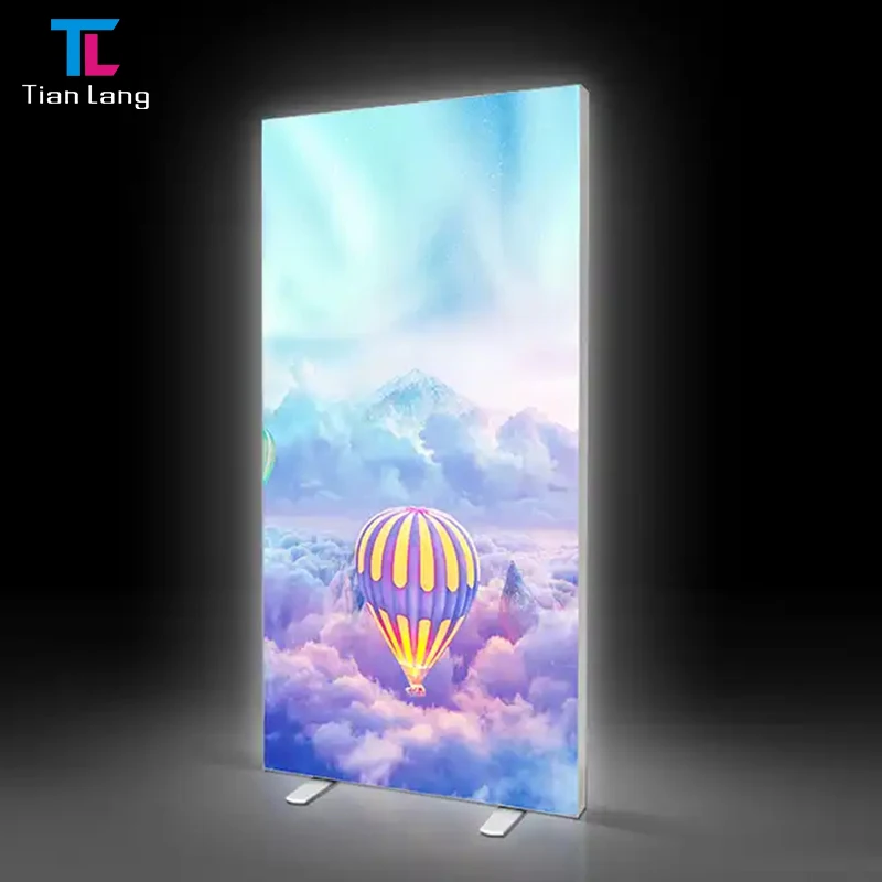 TianLang Anime Led Pânză Cutremurată Light Box Expoziție Tablete Led Cadru Light Box Reclamă Afișaj Comercial Retail