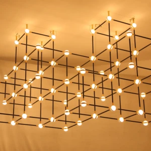 ECOJAS Customize DIY Light Cube Infinitely Extendable for Villa Hotel Lobby LED Detachable Chandelier