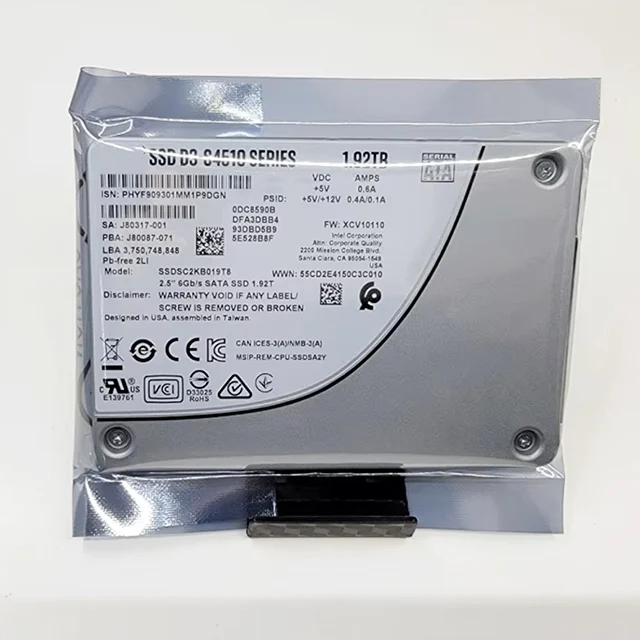 Intel D3-S4510 Series 960GB 480GB 1.92TB Solid State Drive SATA3