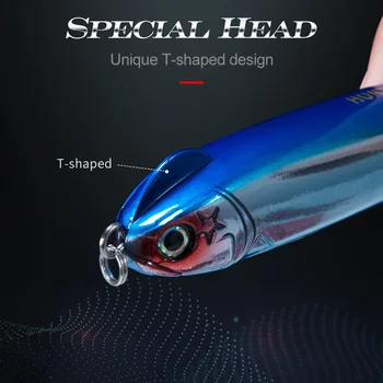 Hard Bait Artificial Pencil Lure Sea Fishing Slow-Sinking Twitch-and-Stop Action 130mm 26g for Sea Bass – Pencil – view 5