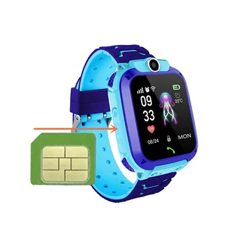 Q12 kids smart watch with sim card IP67 Waterproof sos camera smartwatch phone GPS tracker watch for children