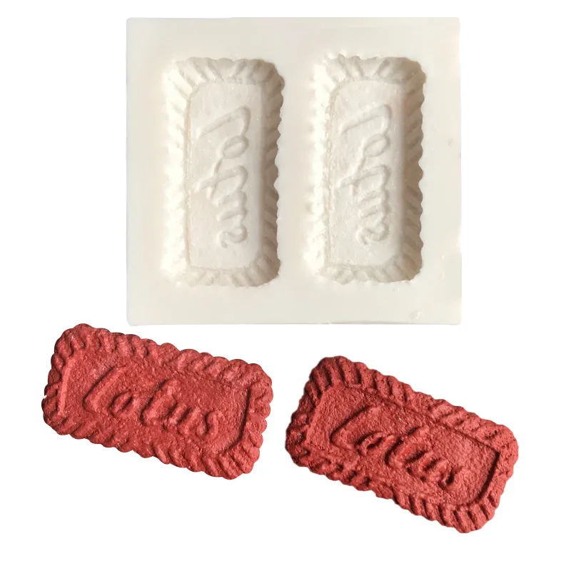 Cute Square Biscuit-Shaped Silicone Mold: for Candle Making & Resin Ornament Crafting details