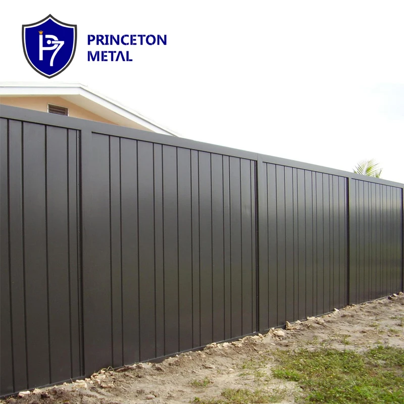 Custom Aluminum Vertical Slat Fence Panel Garden Luxury Privacy Slat