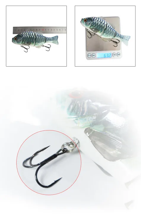 TRUSCEND Tilapia Swimbait Segmented Fishing Lure