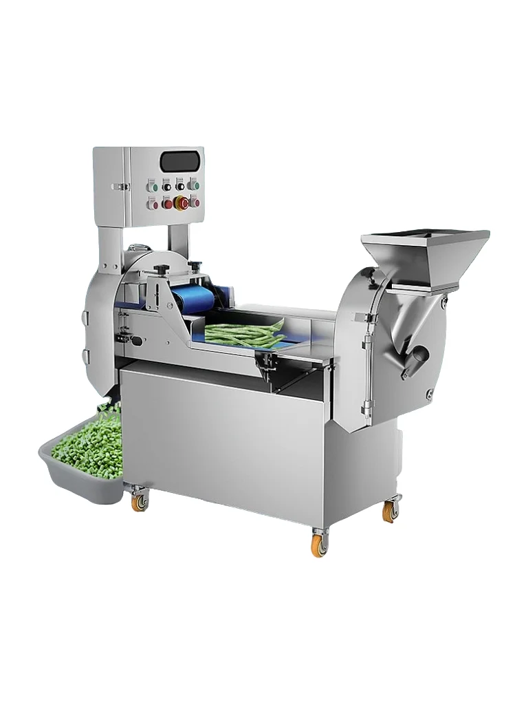 Commercial Multifunctional Vegetable Cutter Automatic Apple Potato Carrot Dicer Machine with Motor for Cabbage Shredding
