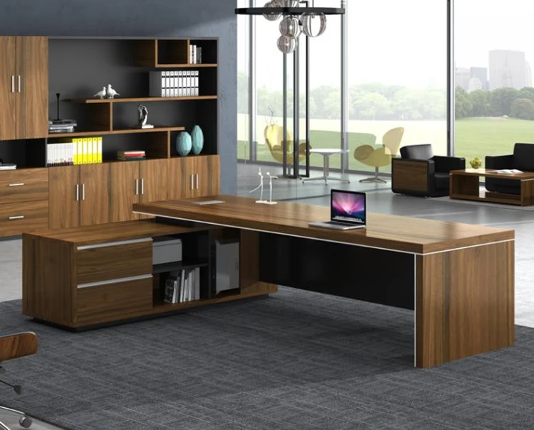 Wooden Office Executive Desk Furniture Modern Boss Office Manager Desk ...