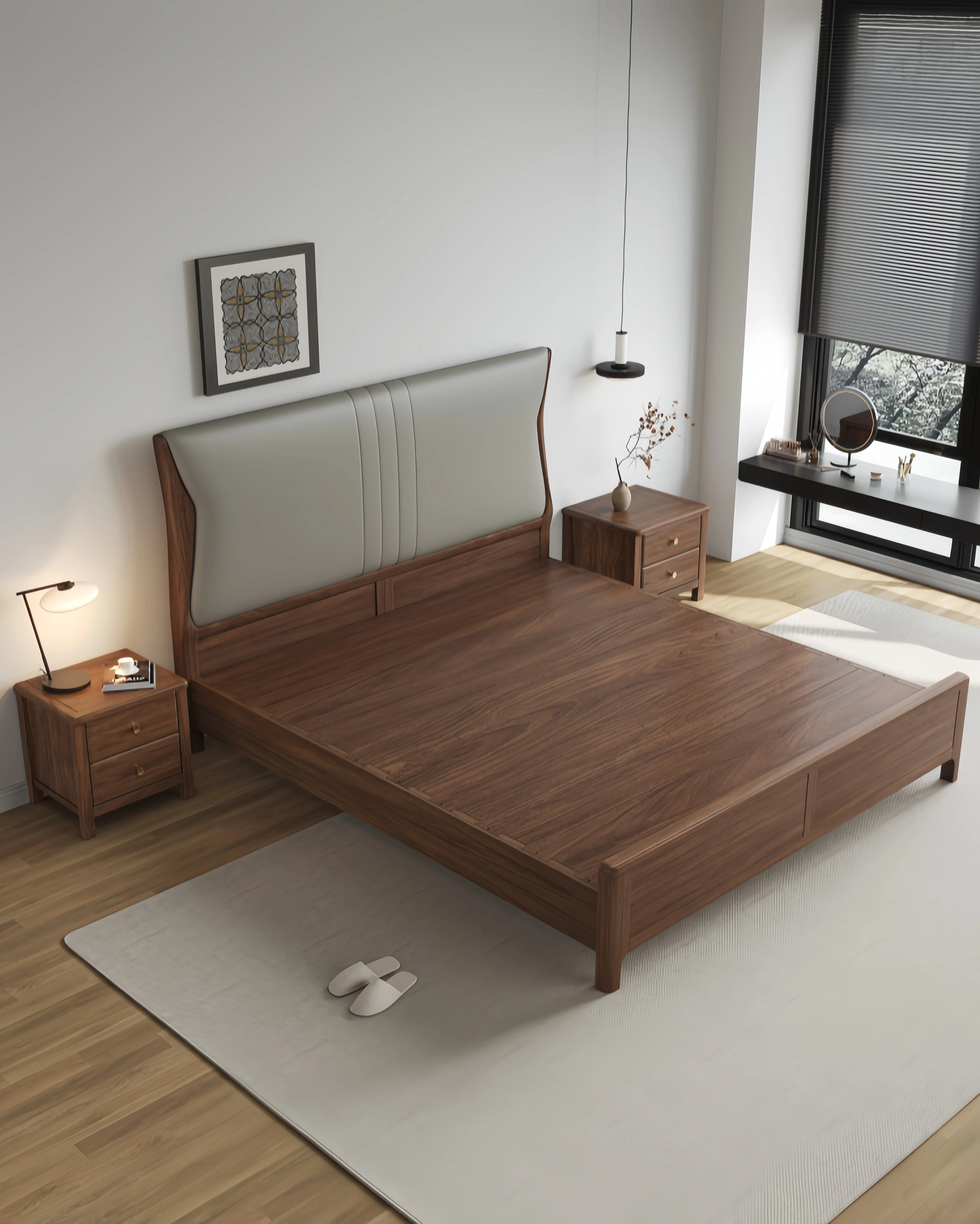 Modern Luxury Solid Wood Bedroom Suite Furniture Sets High Quality