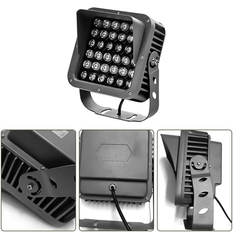 Full Color Waterproof Exterior Wall Floodlight 36w Colorful Tree Light Decoration RGB Outdoor Garden Landscape Spotlight