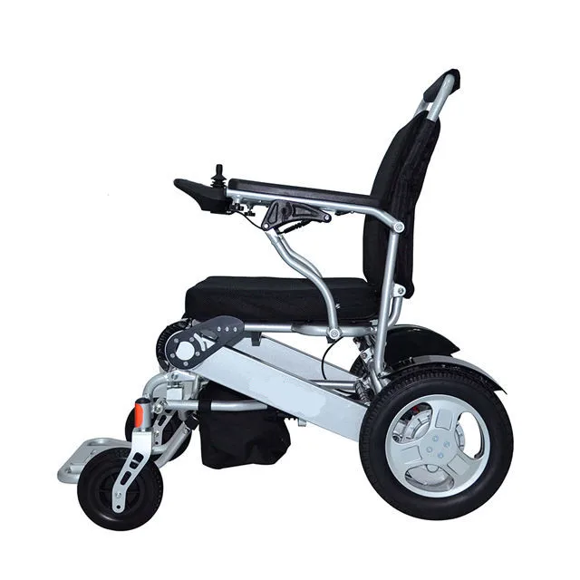 2023 stylish motorized lightweight one key automatic foldable wheelchair manufacture