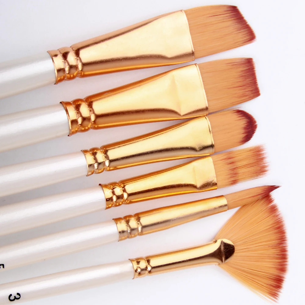 Poignée De Cheveux De Chèvre Fournitures D'art Aquarelle Acrylique Bois