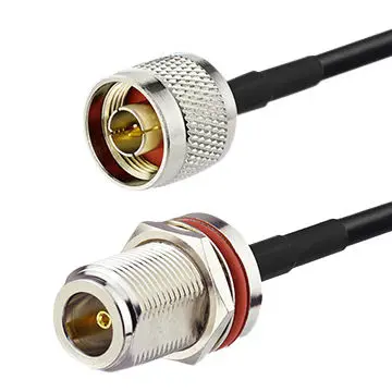 Conjunto de cable coaxial RF N 50 ohmios RG58 RG8 coaxial de baja pérdida