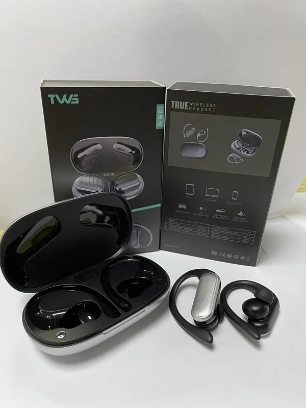 A520 TWS Wireless Headsets HIFI Stereo Earbuds Touch Control Digital Battery Waterproofed JL for Sports Running Ear Hook