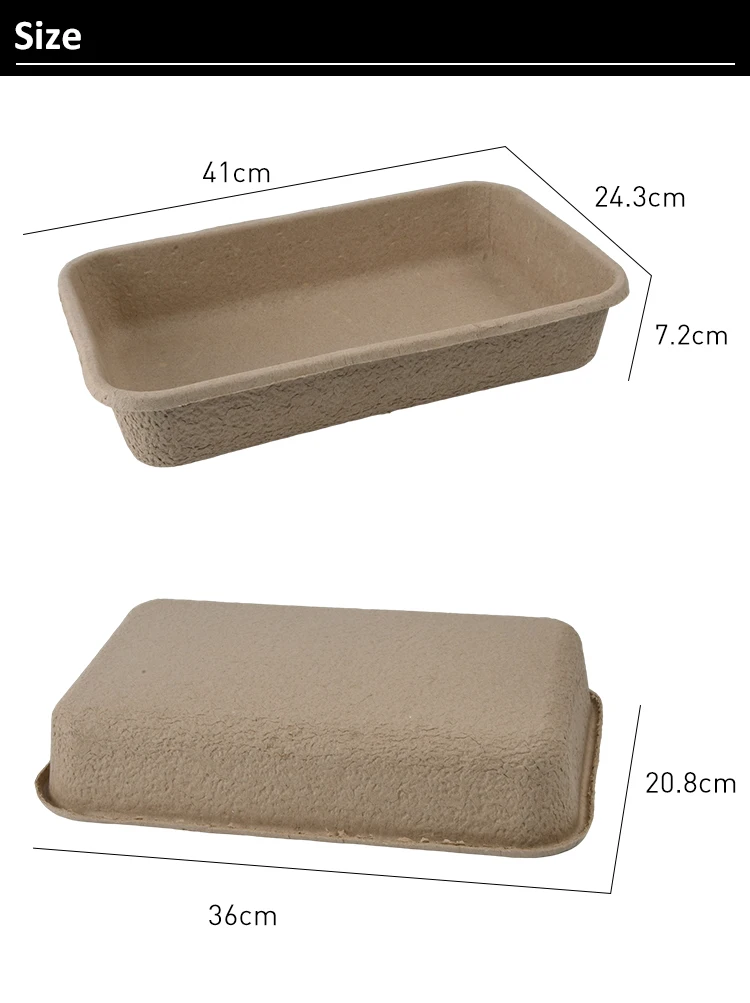 Cardboard Paper Fiber Disposable Cat Litter Box Cat Litter Basin Litter