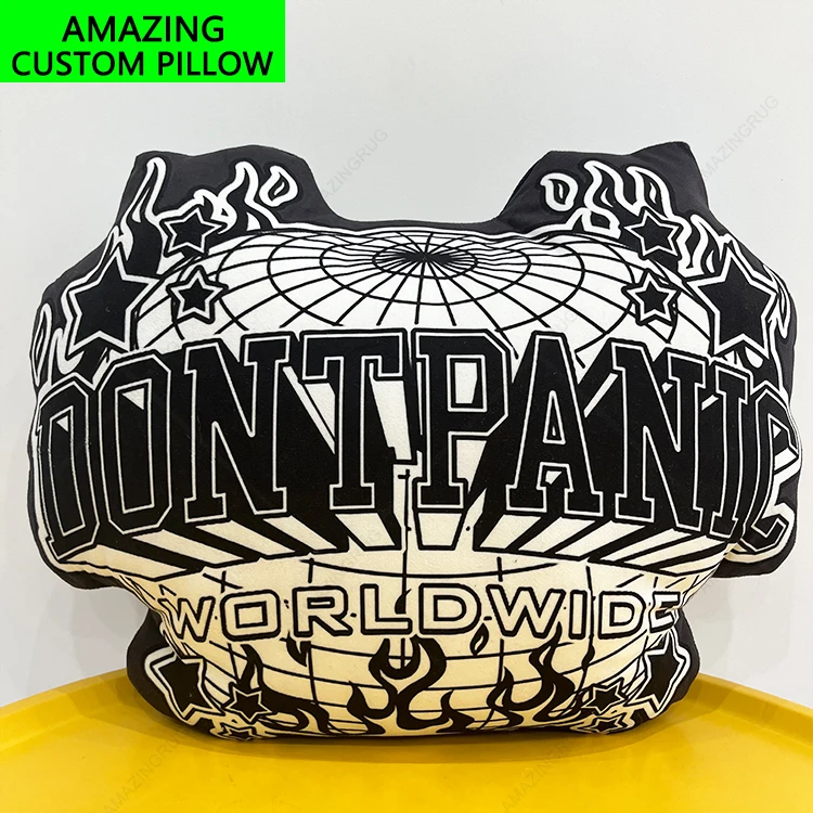 Custom Printing Cartoon Anime Shape Logo Pillow Manufacturers Body 3D Cover Case Cushion Throw Pillow
