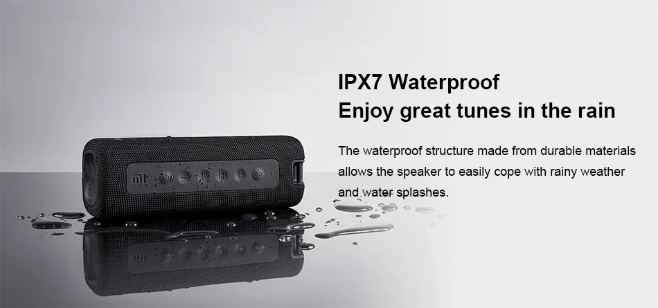 Xiaomi Mi Original Global Portable Bluetooth Speaker 16W TWS Connection High Quality Sound IPX7 Waterproof 13 hours play time - ANKUX.COM