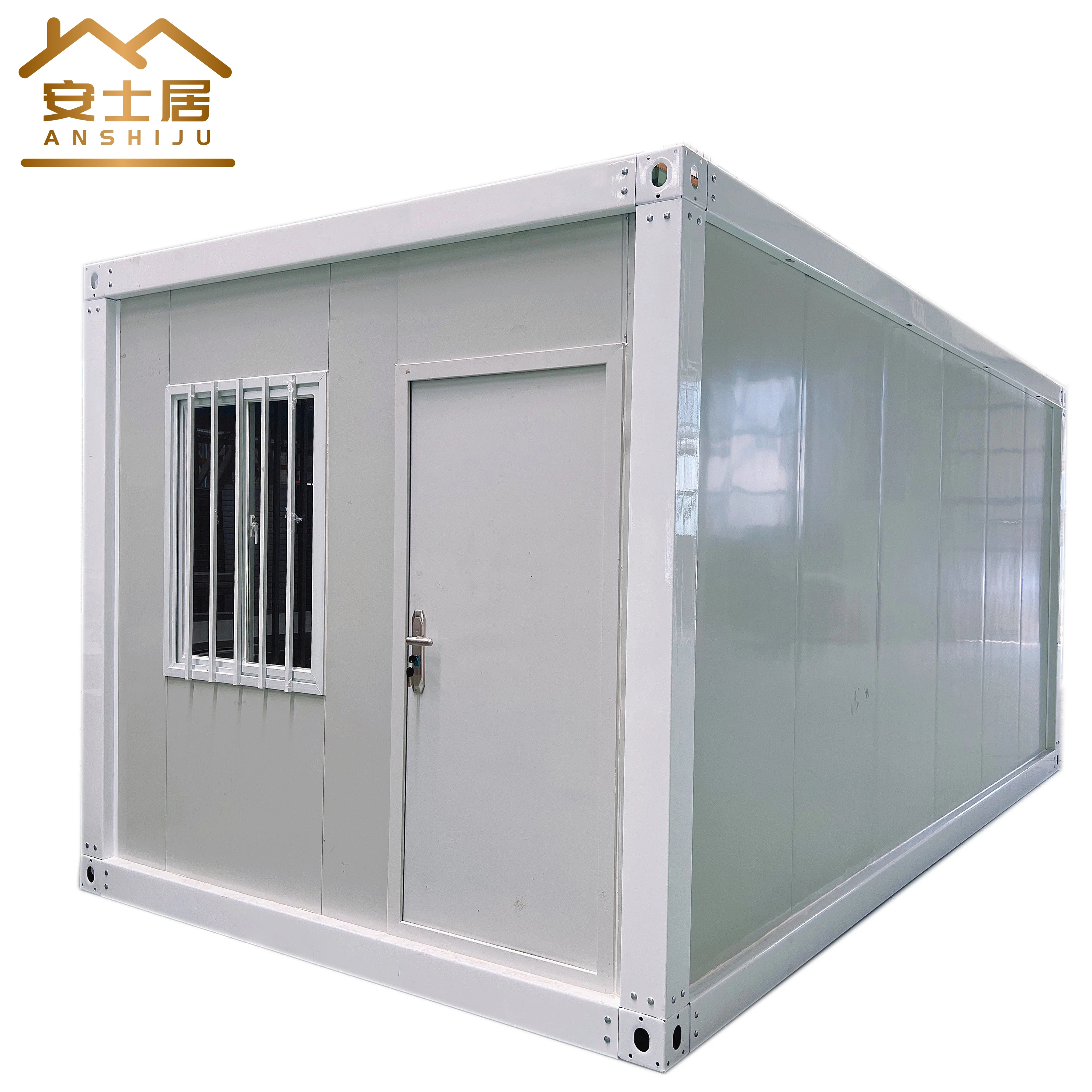 Two Story Glass Office Prefab Container House 20 ft  40ft  Prefab Smart Shipping Detachable Container House