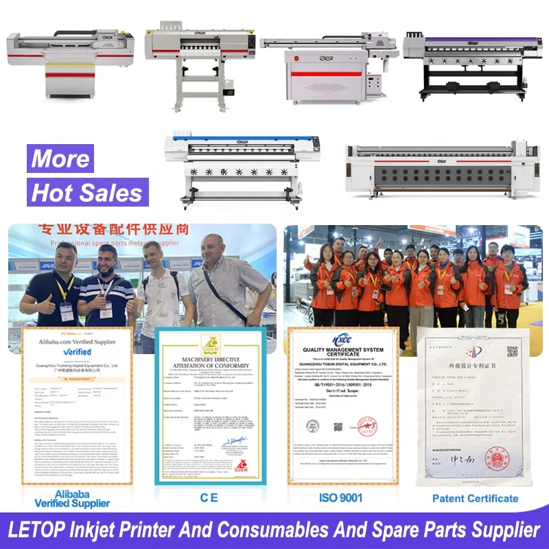 LETOP Factory Large Wide Format Digital Printing Plotter Print Roll to Roll UV Inkjet Printer Banner Machine Konica Printers