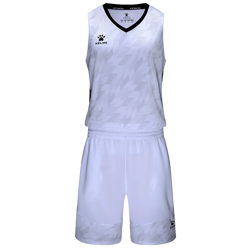 Индивидуальная мужская баскетбольная форма KELME для взрослых Клубные командные Джерси дышащие наборы тренировочные баскетбольные игр