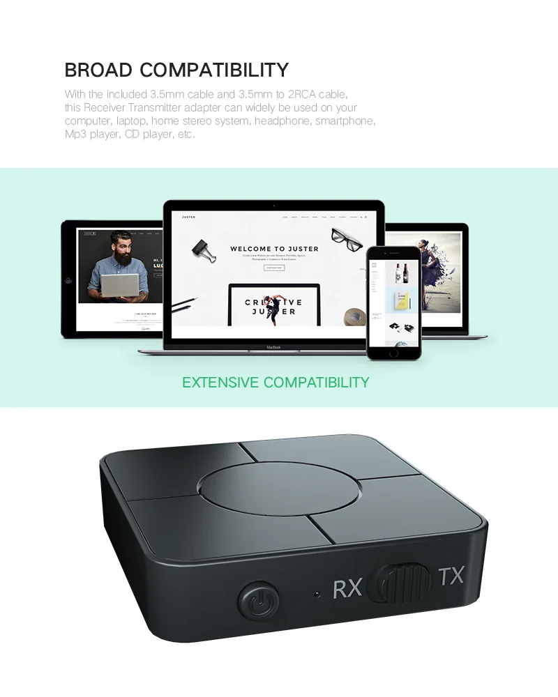 2023 HG KN326 Bluetooth Adapter Hands-Free Cal for Home Stereo