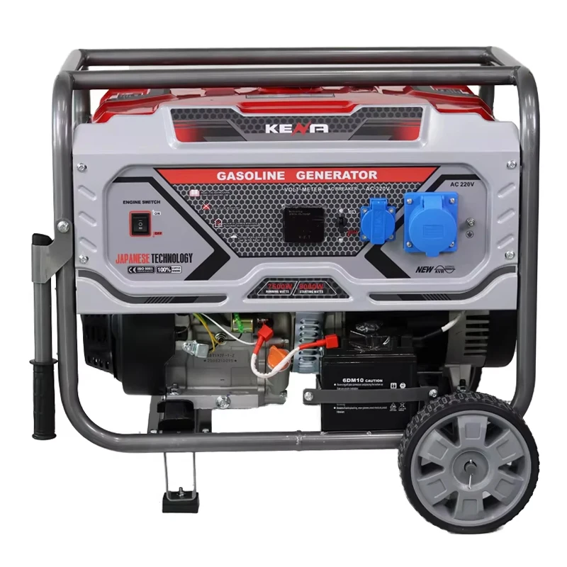 3-Phase 7000 Watts Gasoline Light Plant Generator for Home / 220V AVR 380V 10kVA Electric 3 Phase Petrol Generator