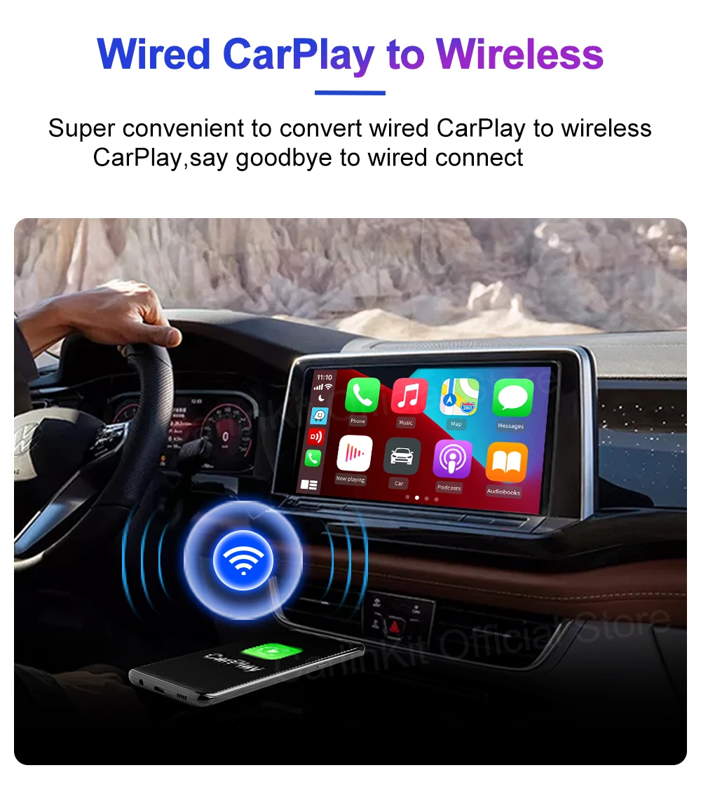 Carlinkit 2023魔术盒carplay安卓11多媒体盒无线安卓汽车carplay通用串行总线安卓汽车盒 - Buy ...
