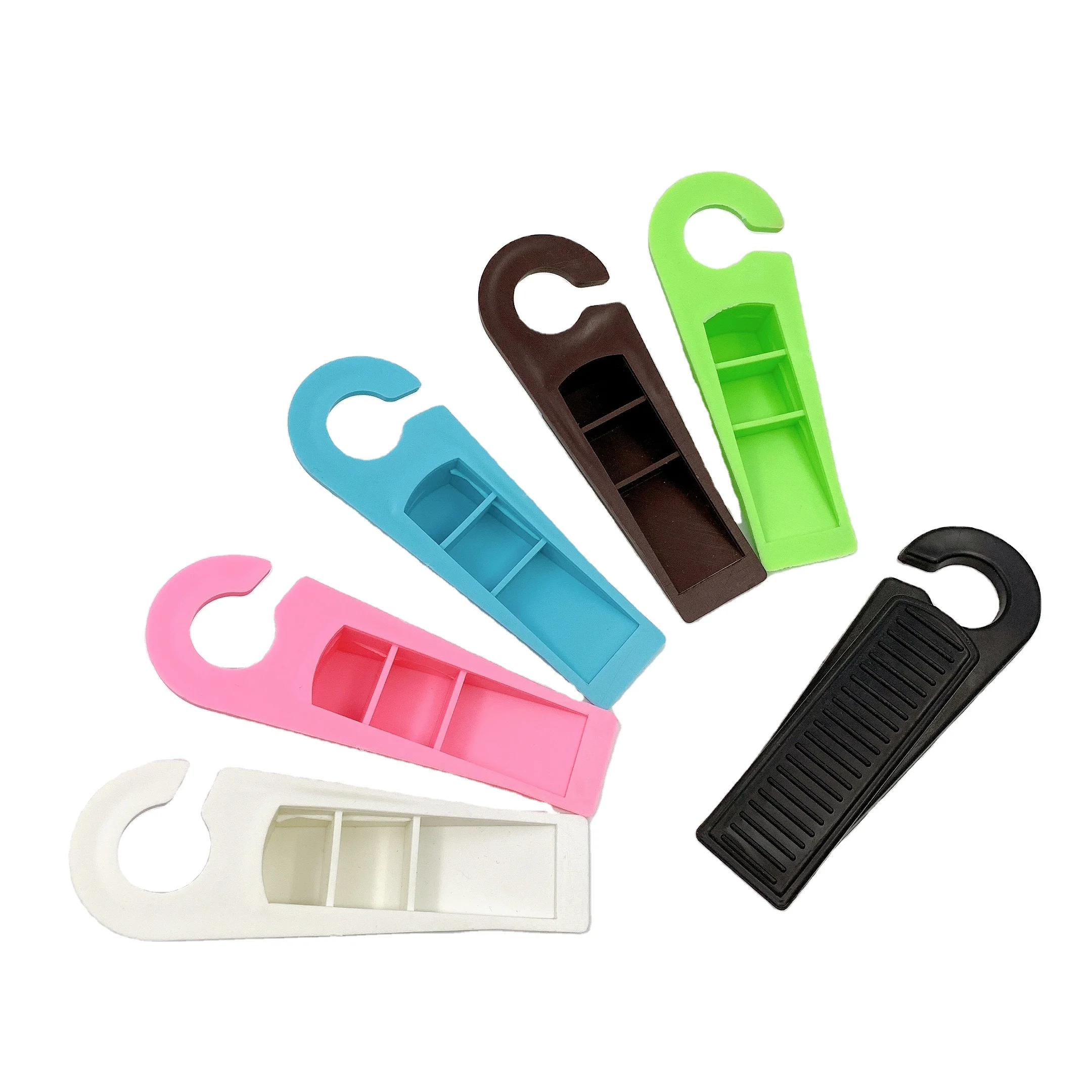 Экологически безопасная цветная резиновая дверная пробка, детская резиновая дверная пробка с крючком