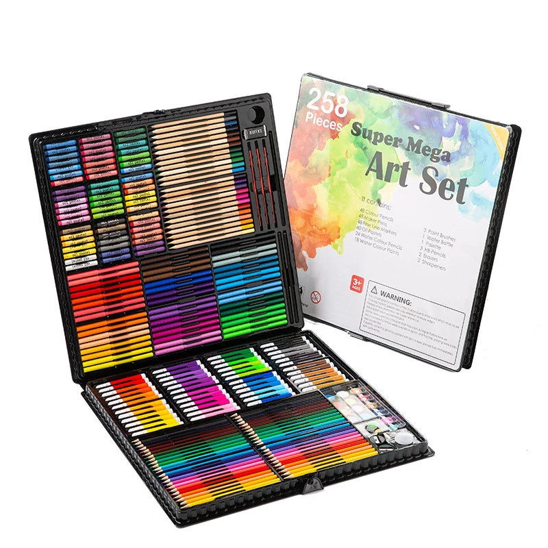 258 pieces art box set color