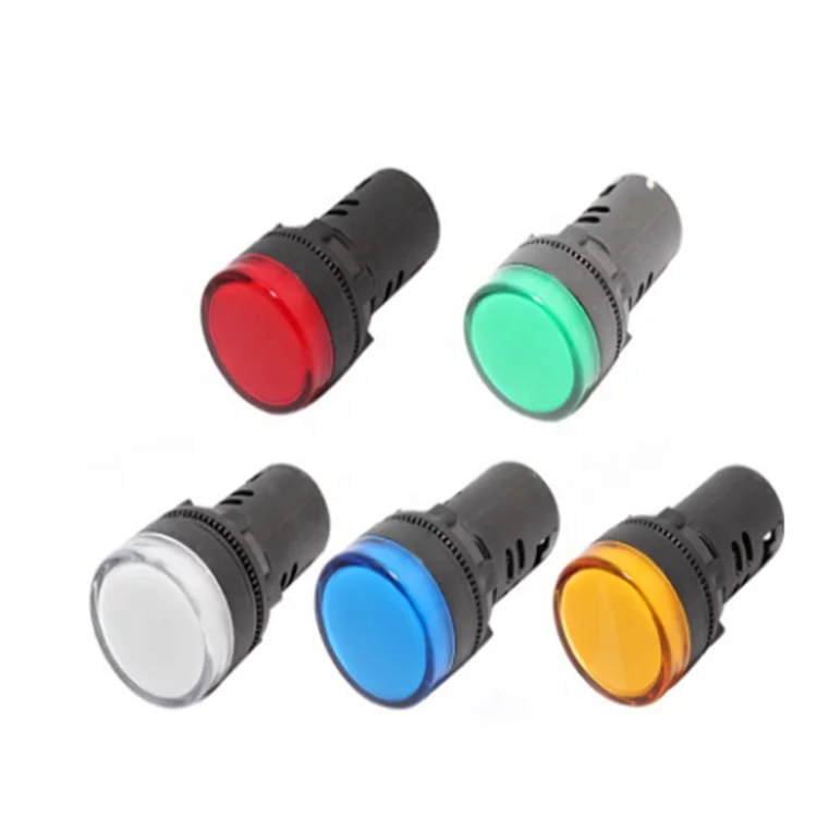 Lámpara de Señal Indicador LED para electrónica de Rosca 22 mm AD16-22 luz de señal