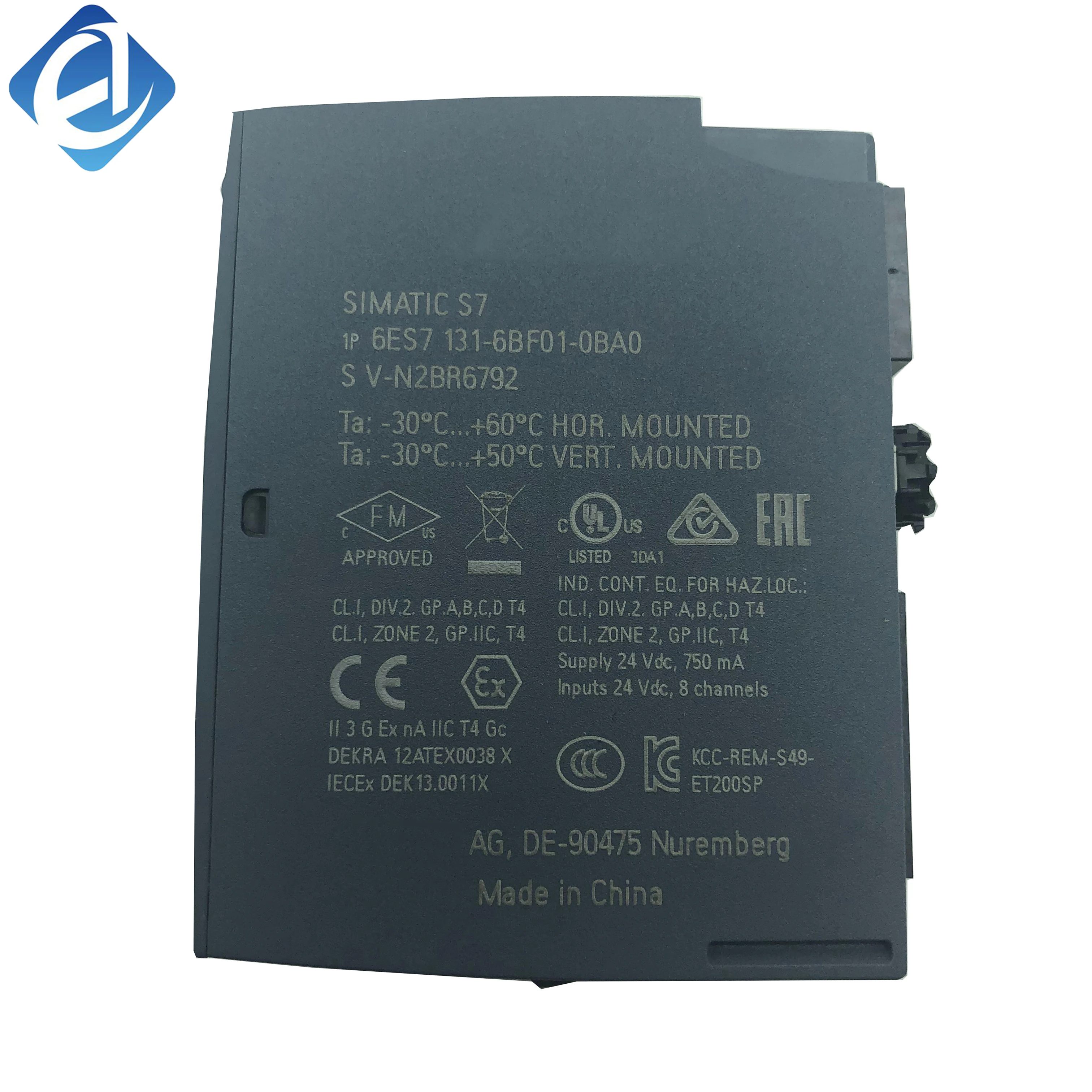 New Original 6ES7 131-6BF01-0BA0 6ES7131-6BF01-0BA0 ET200SP digital input module. Fast switching signal response, stable anti-interference, modular plug-and-play design, applied to distributed industrial field switch signal collection
