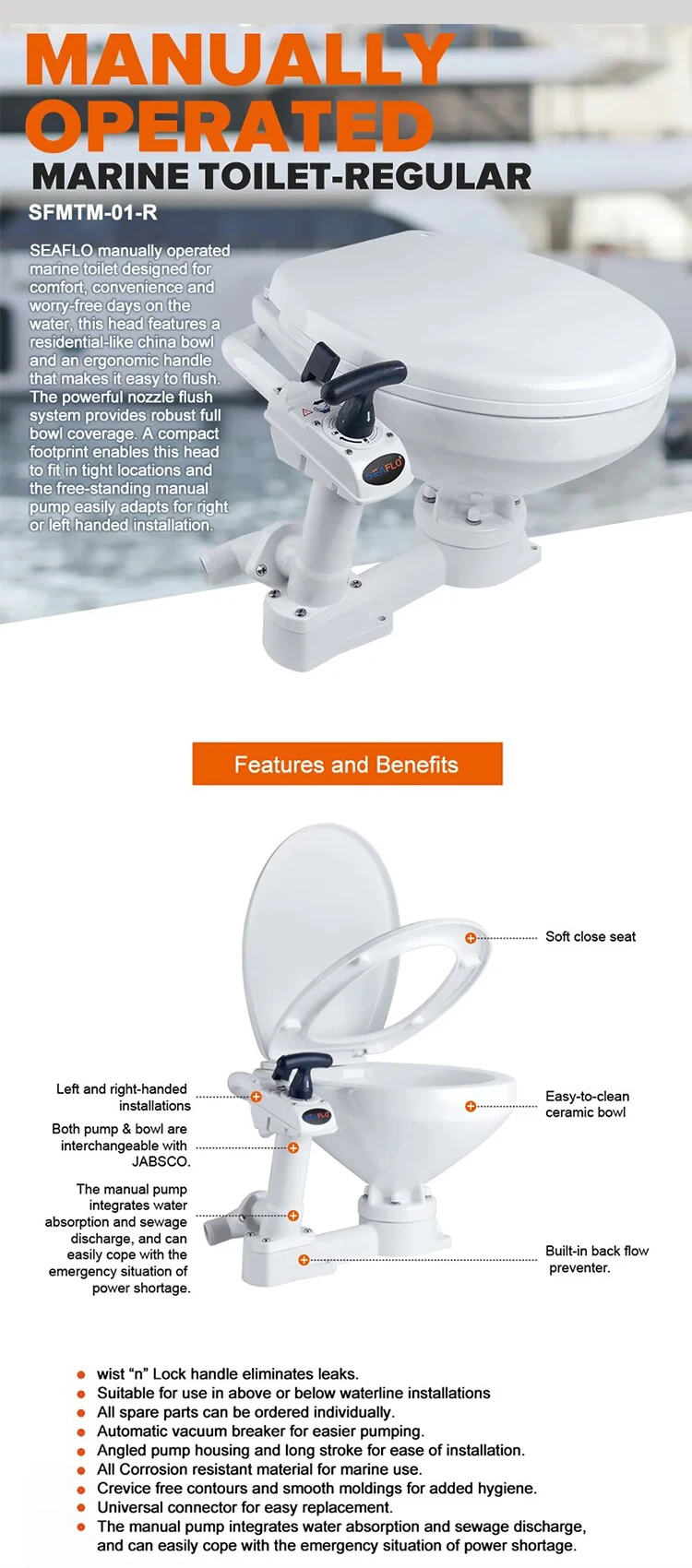 Oem Manually Operated Marine Toilet With Comfort Seat For Marine Buy