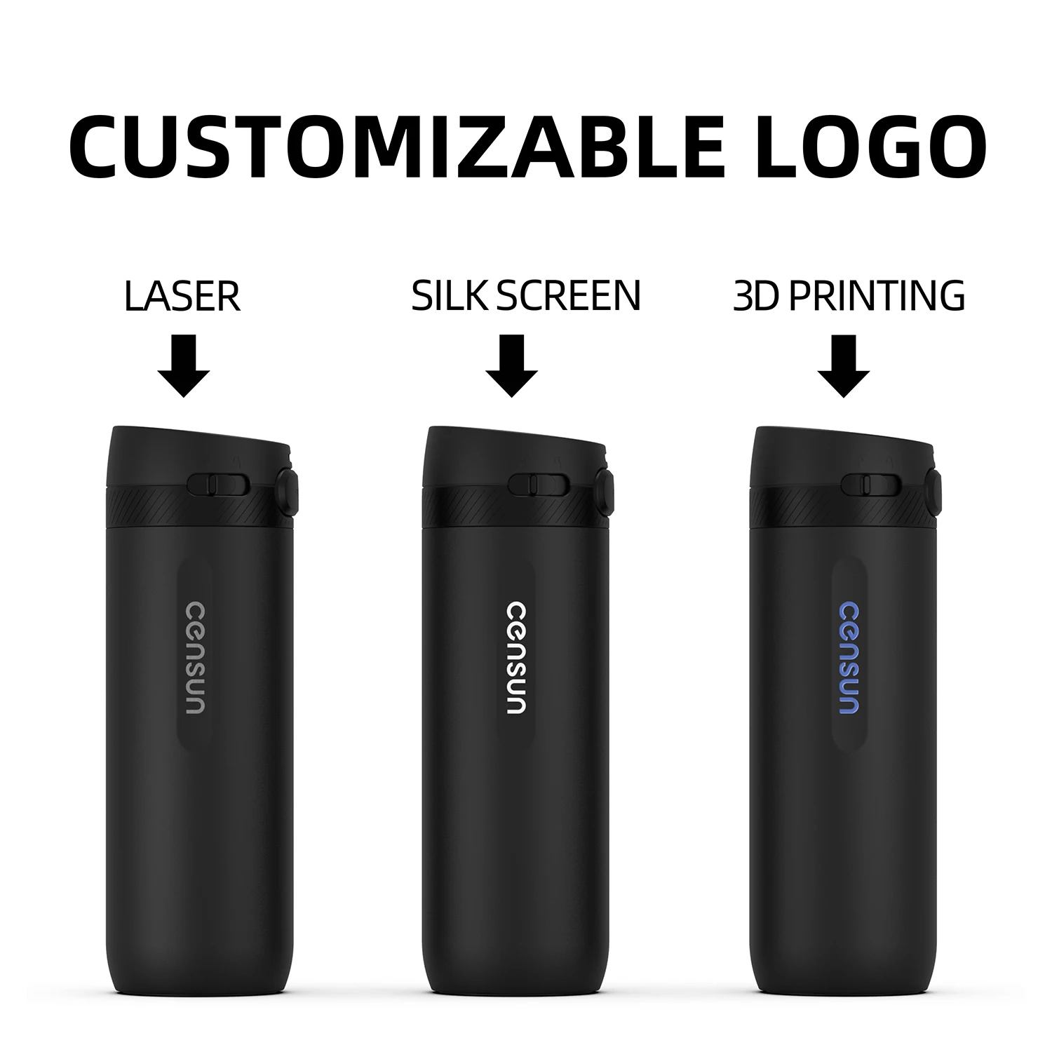New Design Trigger Action Custom Logo Stainless Steel Vacuum Insulated Thermal Mug