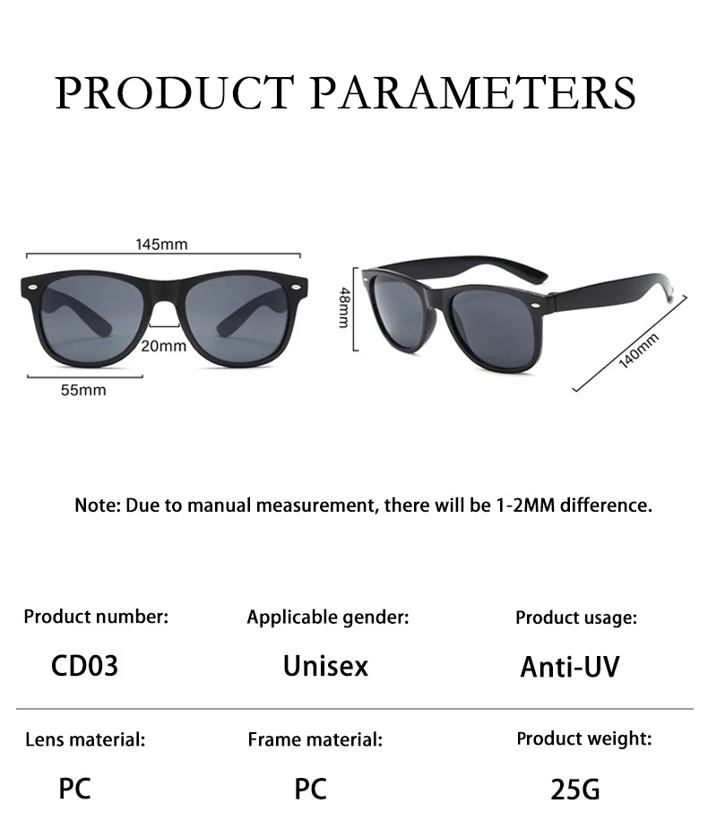 Polarized Matte Black Custom Logo Sunglasses Men Uv400 Glasses For Men ...